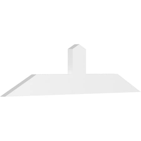 Ekena Millwork Portland Architectural Grade PVC Gable Bracket, 60"W x 15"H x 2"D x 6"F, 6/12 Pitch GBP060X15X0206POR00